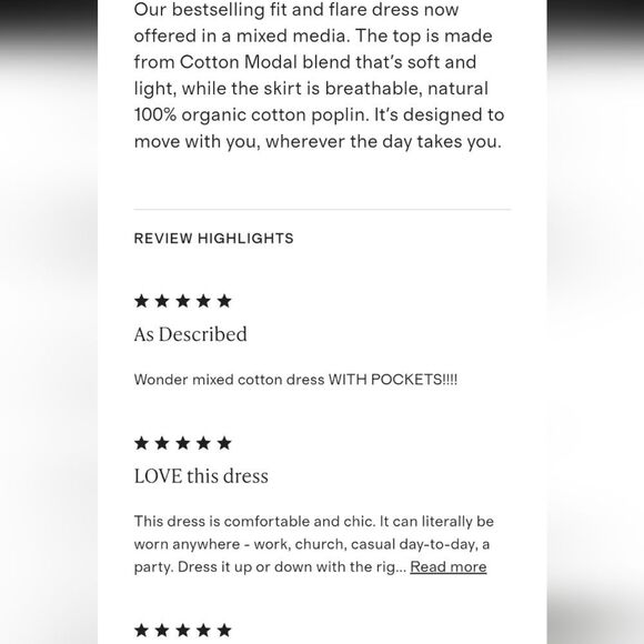 NWOT Quince Cotton Mixed Media Tank Dress Black Midi XS - Picture 14 of 14